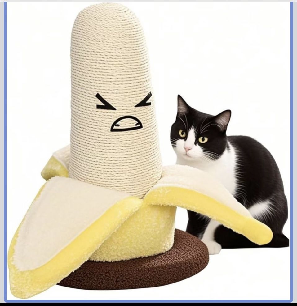 Cat Scratching Post, Cat Scratcher Natural Sisal Cat Scratching Board - Scratch-Resistant & Flake-Free, CIYNOMO