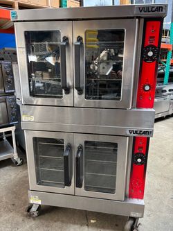 Vulcan double stack, gas, convection, ovens, On Wheels commercial Restaurant Equipment heavy duty like new condition delivery available