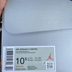 Jordan 14 Ferrari Size 10.5