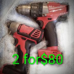 2 Milwaukee Tools For$ 80 Fuel And M18 brushless 