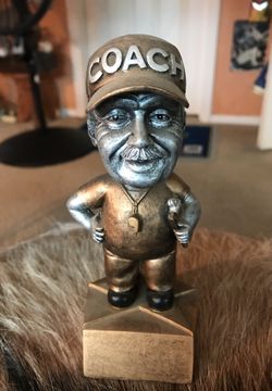 Coach bobblehead.
