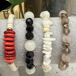 Natural Stone Stretch Bracelets 8 Pcs. $15.00  X Todos. 
