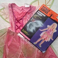 Medium Halloween Costume Kids Garden Fairy Pink