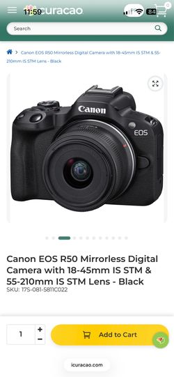 Canon EOS R50 Mirrorless Digital Camera