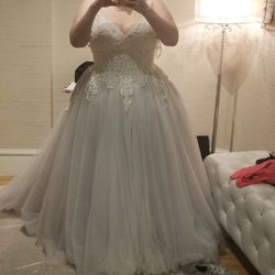 New Allure Bridals style 9967 in platinum size 22