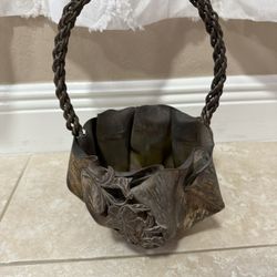 Vintage Style Decorative Metal Basket