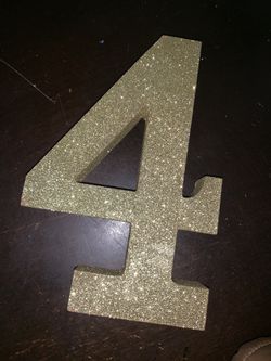 glitter stand up # 4 .