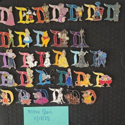 Hidden Mickey D Pin Set 2019 - 2025