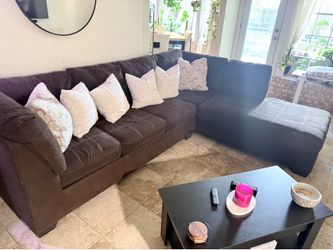 Chocolate Sectional couch