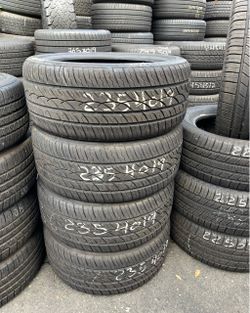 235/40ZR19 Mavis all season 235/40/19 set of matching 4 used tires in great condition 95% tread 450$ for 4 tires plus tax . Mount available but not in