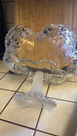 Vintage Mikasa crystal fruit bowl