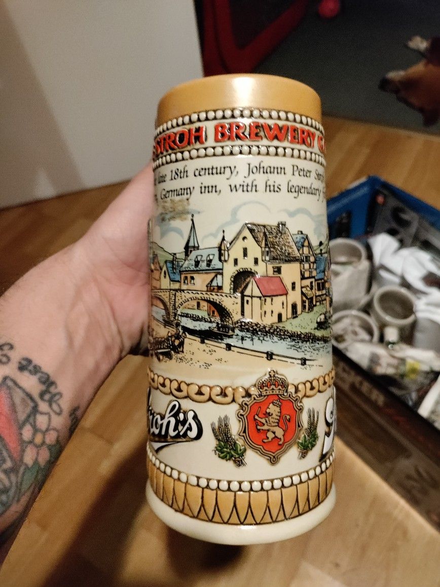 Strohs Brewing Company Heritage Series Stein Collectable Series 1985