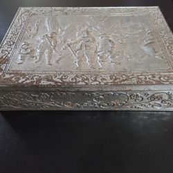 Antique 50's Victoria Dordrecht Holland Rembrandt Tin Box 