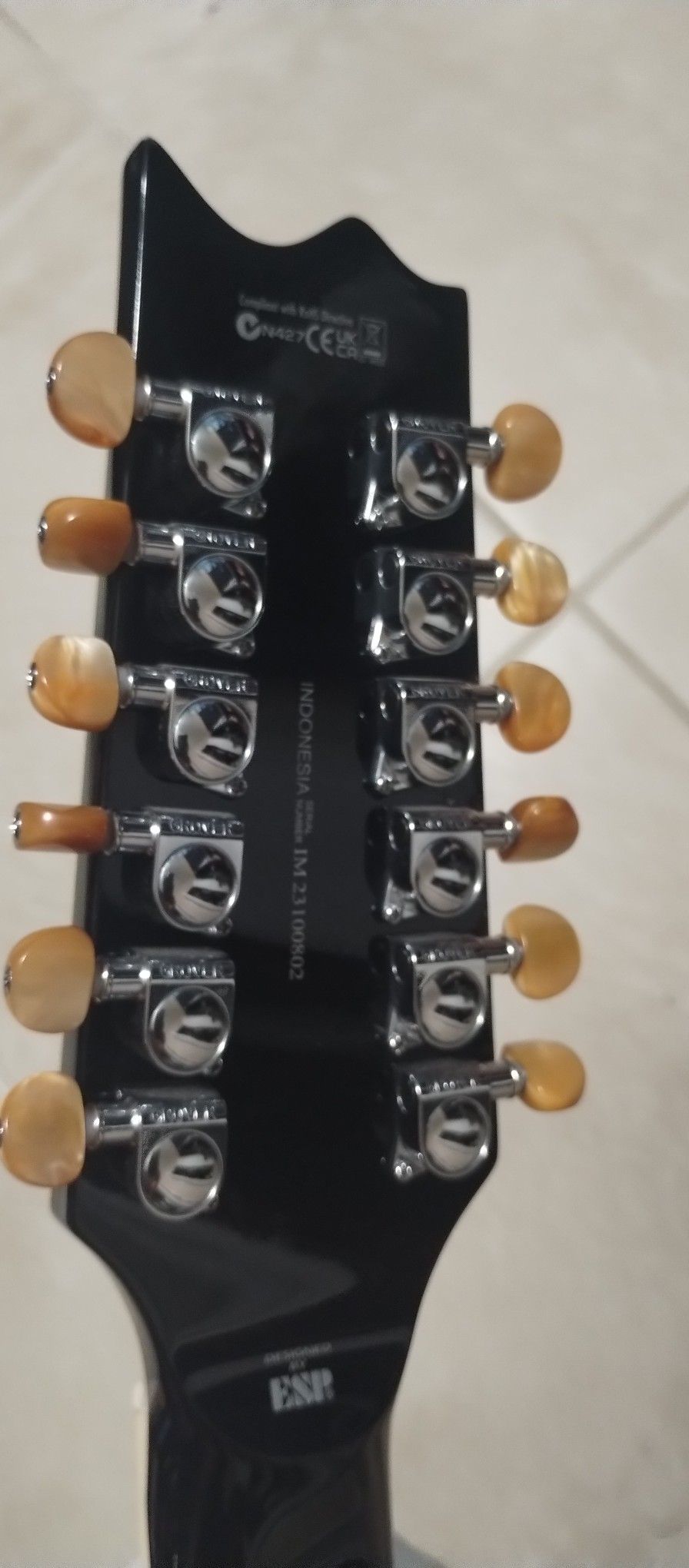 ESP LTD TL-12 Thinline 12-String Acoustic Electric Guitar Black