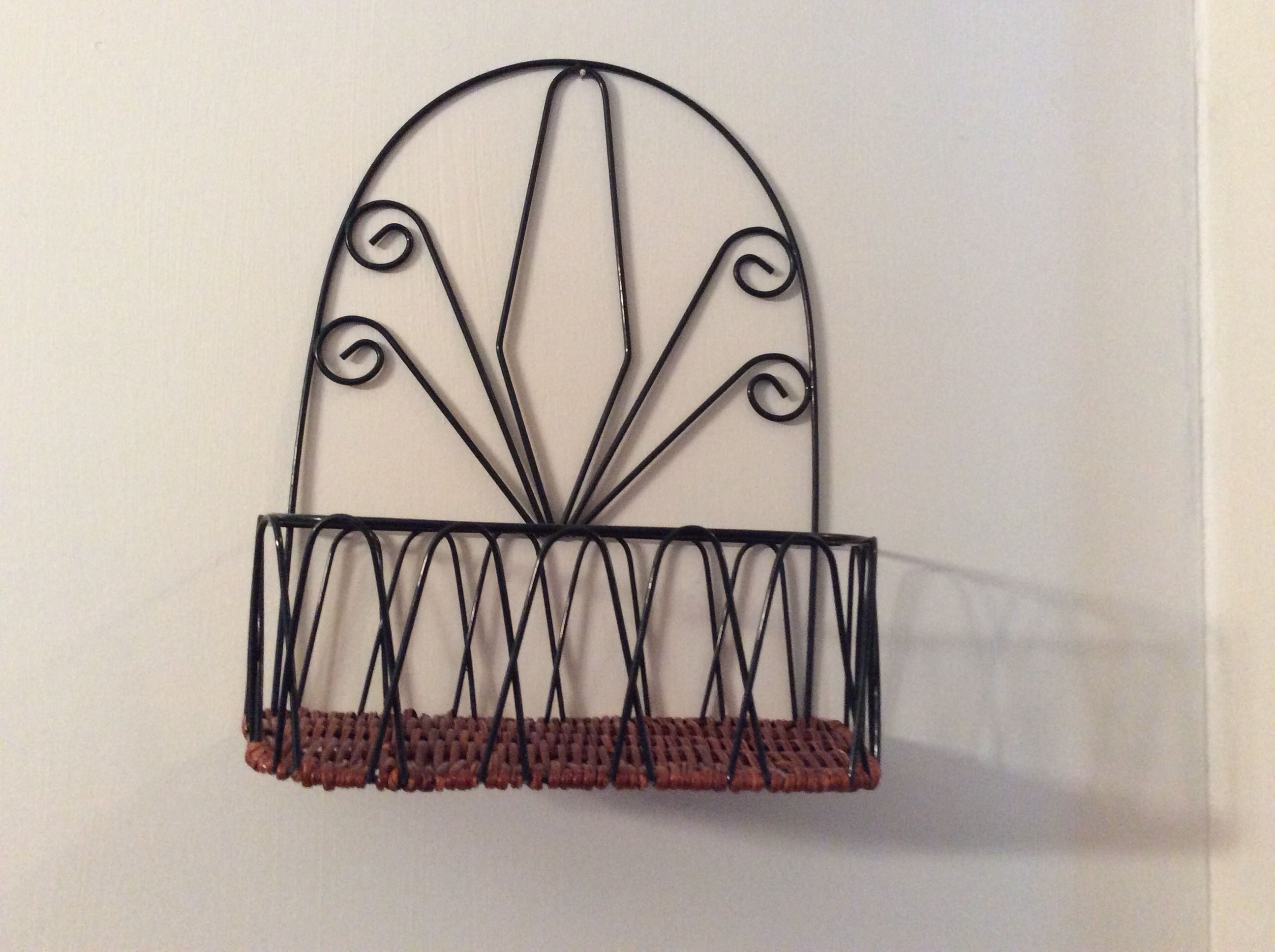 Wall Basket Or Can Sit On Shelf Or Counter New