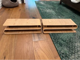 Set of 2 monitor risers