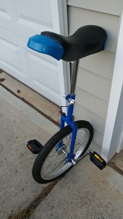 Blue Unicycle