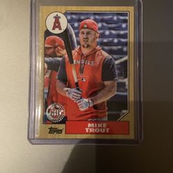 2022 Topps Update #87TBU-1 Mike Trout 1987 Topps Baseball card