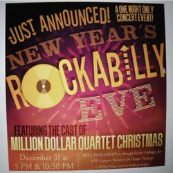 2 Tickets to New Years Rockabilly Eve with Cast of Million Dollar Quartet Christmas Show at Marriott Theatre Lincolnshire IL. on Wed. 12/31/25 at 5pm