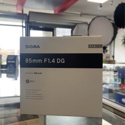 Sigma 85mm F1.4 For Canon