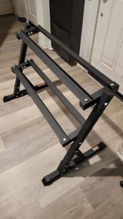 Dumbell Rack 2 Tier Easy Grab ( New Unopened Box only)