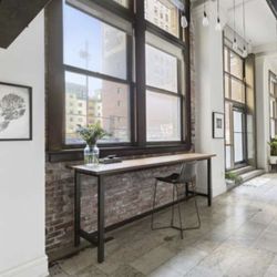 Solid Wood Industrial Standing Desk / Work Table – 95” Long