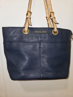 Authentic Michael Kors Navy Jet Setter Leather Purse or Tote Bag