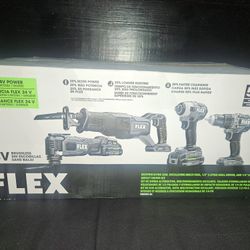 FLEX  24v  4-tool set