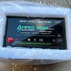 Amped Battery 80 AH Capacity 