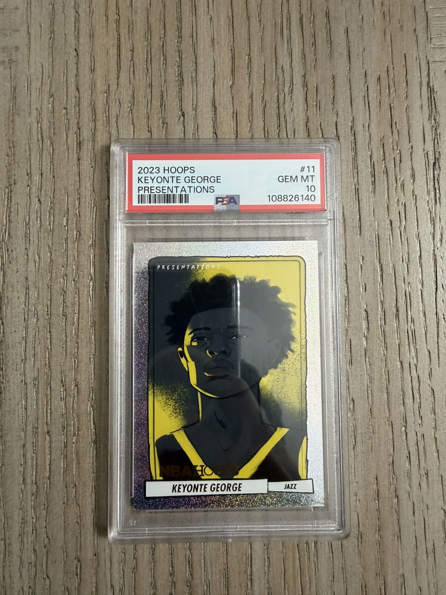 2023 Hoops Keyonte George “Presentations” – Rookie Insert – PSA 10 GEM MINT