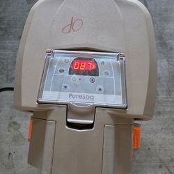 Intex pure spa pump and Heather