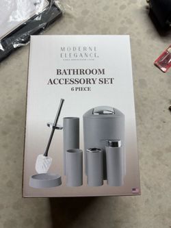 New 6pcs. Bathroom accessory set