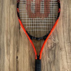 WILSON Roger Federer Stop Shock Neon Red 3 3/8” Grip Tennis Racquet 