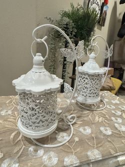 Butterfly Hanging Candle/Tealight Holder (Set of 2)