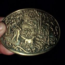 Solid Brass Belt Buckle 