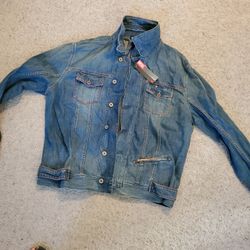 BRAND NEW DIESEL jeans jacket. PAID $300.