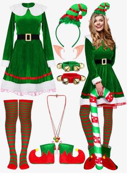 Women's Christmas Elf Costume Set 👉4075 S 32nd St, Phoenix, AZ 85040