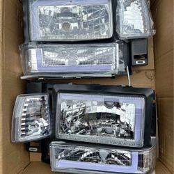 91-94 Ford Explorer LED Headlights Faros Calaveras Micas Luces 