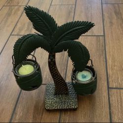 Palm Tree Candle Holder