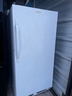 White Frigidaire Upright Freezer Working well