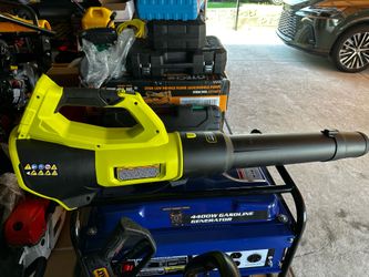 Powerful leaf blower is cordless and brushless. It is 18V and has 130 MPH with 510 CFM. Try before you buy. Pick up only.