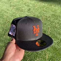 New York Yankees Mets Subway Series Gray Brim New Era Fitted Hat