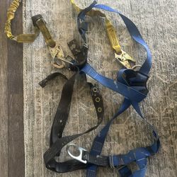 Full Body Harness w/ EZ Stop II Shock Absorber Lanyard Combo