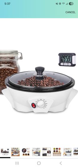 Upgraded Home Coffee Roaster Machine, 0-240℃ Temp Control