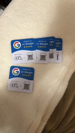 Google Review NFC and QR code cards