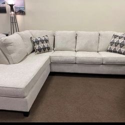 Abinger Natural 2-Piece LAF Chaise Sectional ( sectional couch sofa loveseat recliner options
