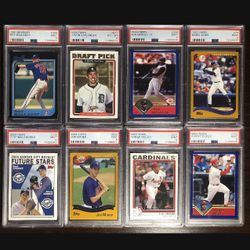 Brand new slabs! 25 PSA Graded card lot HOF Rookies