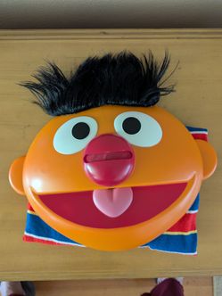 Halloween Ernie Mask and striped shirt