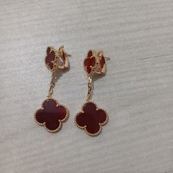Van Cleef & Arpels Red Earrings