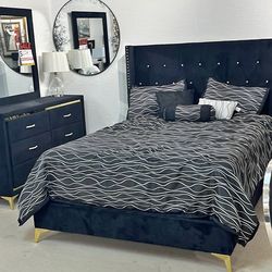 New 4pc Bedroom Set In Box Buy Now Pay Later $39 Down No Credit Needed